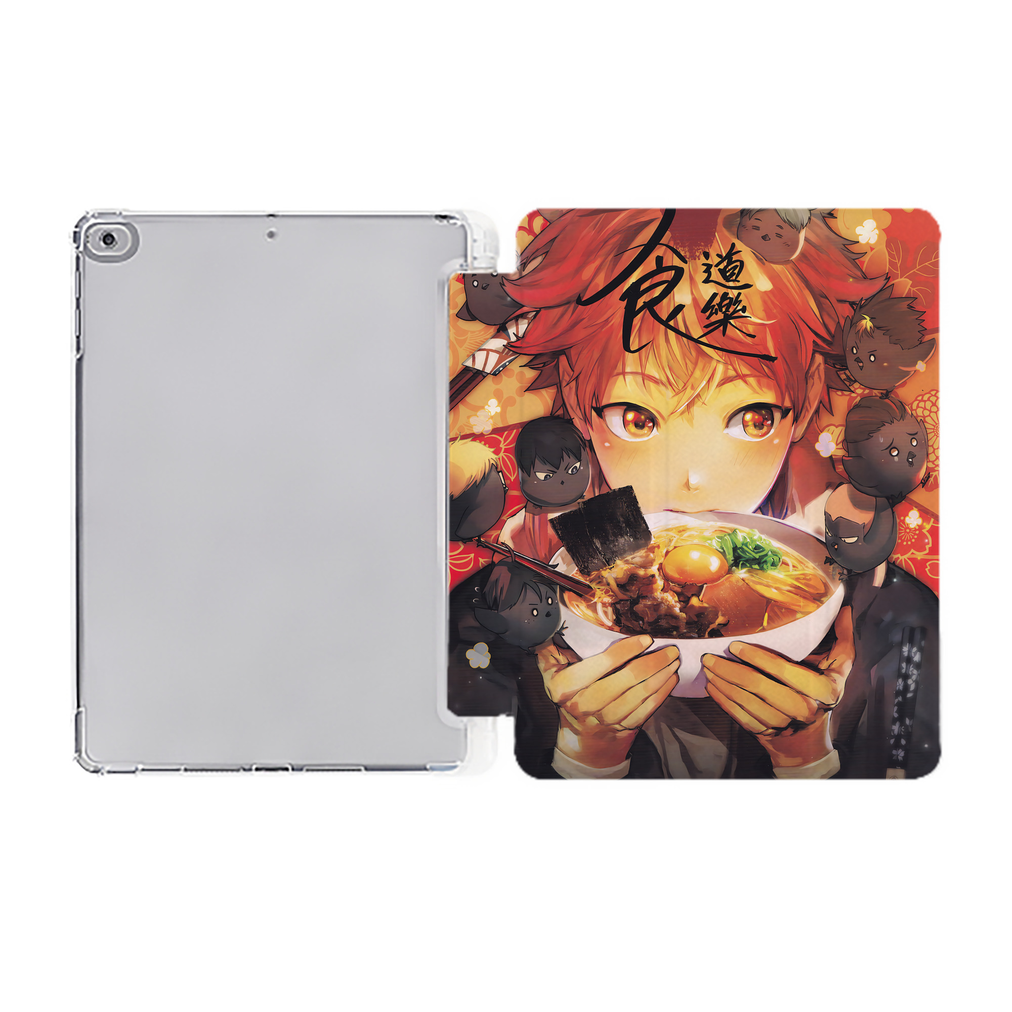 （画像用） ハイキュー!! Haikyu!! IPad ケース ペン収納付き 三つ折りスタンド PUレザー×シリコン 対応機種9.5/10.5/10.9インチ